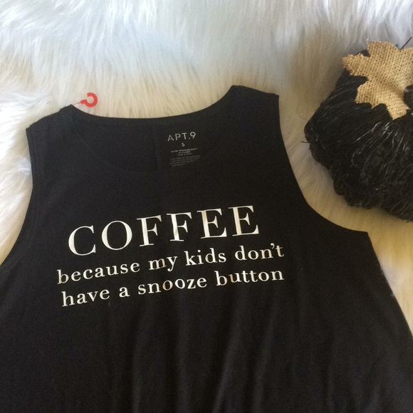 Apt. 9 Tops - Funny COFFEE Tank